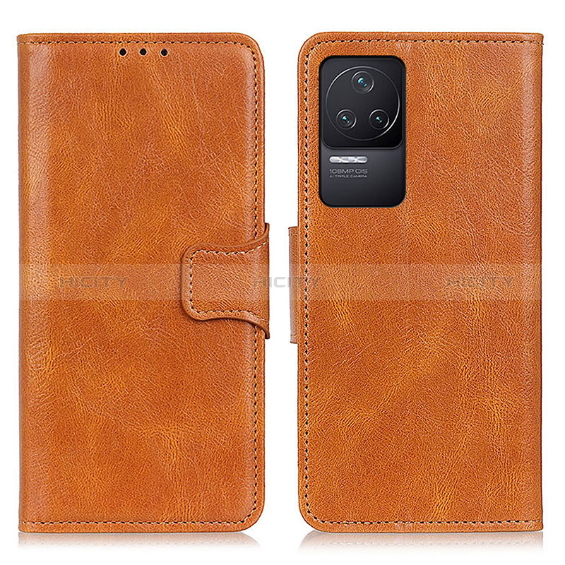 Funda de Cuero Cartera con Soporte Carcasa M09L para Xiaomi Redmi K50 5G Marron