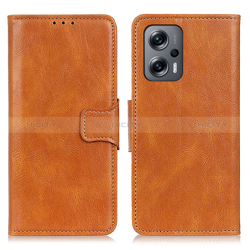 Funda de Cuero Cartera con Soporte Carcasa M09L para Xiaomi Redmi K50i 5G Marron