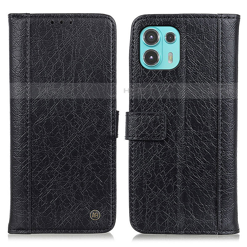 Funda de Cuero Cartera con Soporte Carcasa M10L para Motorola Moto Edge 20 Lite 5G Negro