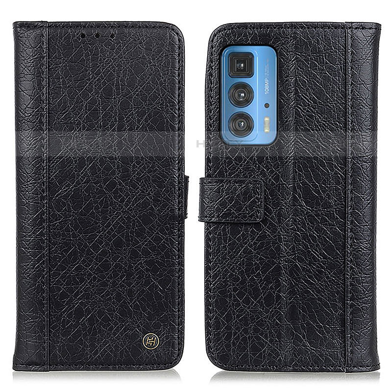 Funda de Cuero Cartera con Soporte Carcasa M10L para Motorola Moto Edge 20 Pro 5G Negro