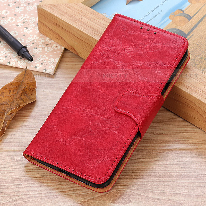 Funda de Cuero Cartera con Soporte Carcasa M10L para Motorola Moto Edge Plus (2022) 5G Rojo