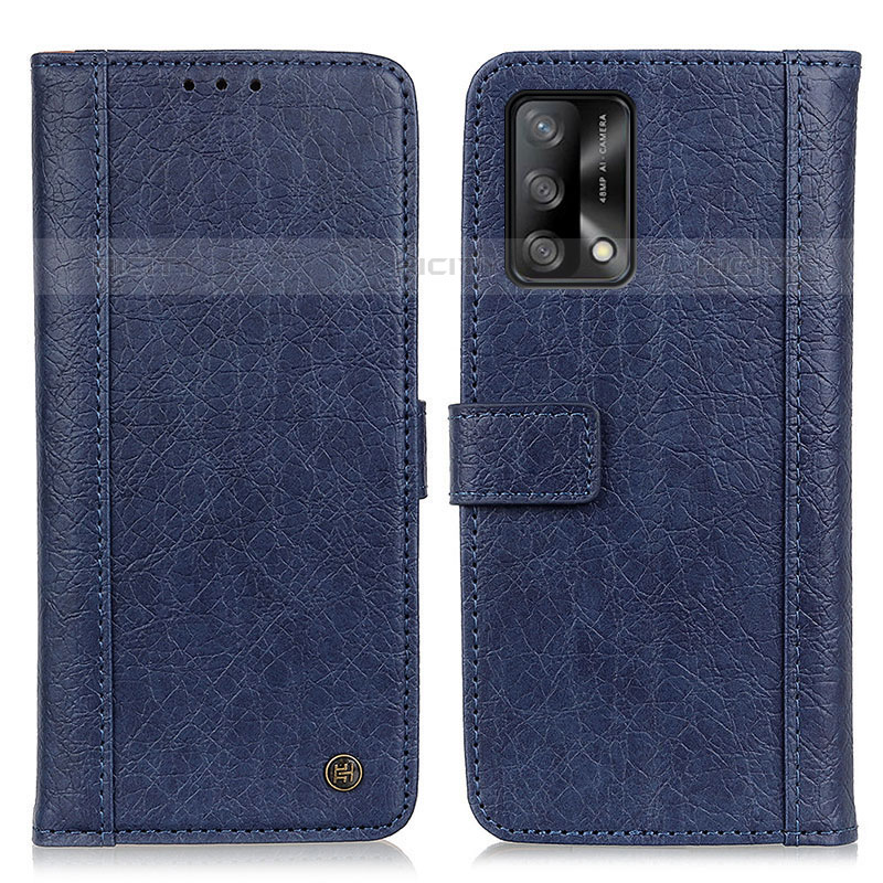 Funda de Cuero Cartera con Soporte Carcasa M10L para Oppo A74 4G Azul