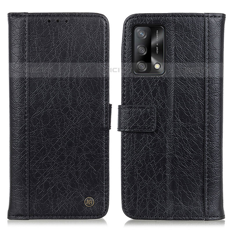 Funda de Cuero Cartera con Soporte Carcasa M10L para Oppo A74 4G Negro