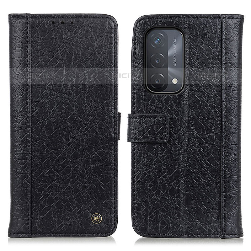 Funda de Cuero Cartera con Soporte Carcasa M10L para Oppo A93 5G Negro