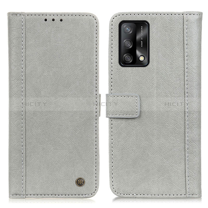 Funda de Cuero Cartera con Soporte Carcasa M10L para Oppo F19s Gris