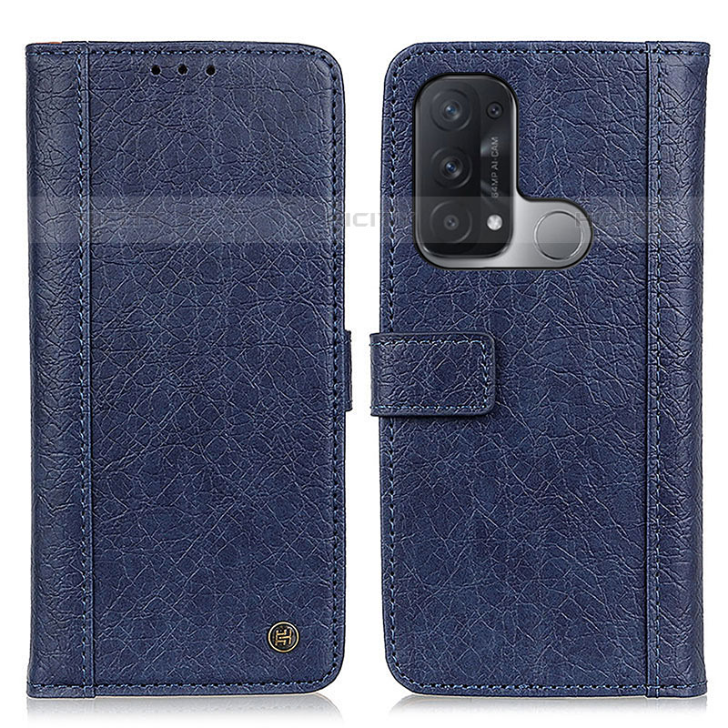 Funda de Cuero Cartera con Soporte Carcasa M10L para Oppo Reno5 A Azul