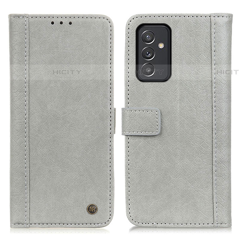 Funda de Cuero Cartera con Soporte Carcasa M10L para Samsung Galaxy A34 5G Gris