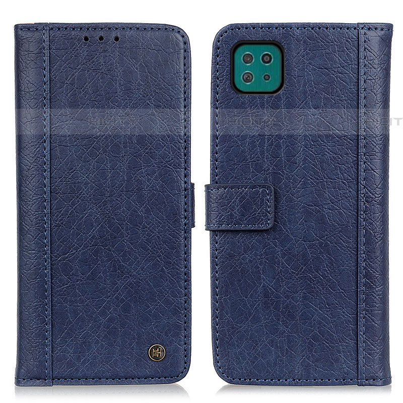 Funda de Cuero Cartera con Soporte Carcasa M10L para Samsung Galaxy F42 5G Azul