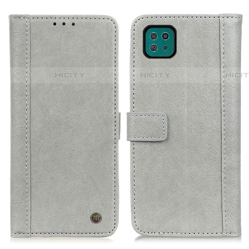 Funda de Cuero Cartera con Soporte Carcasa M10L para Samsung Galaxy F42 5G Gris