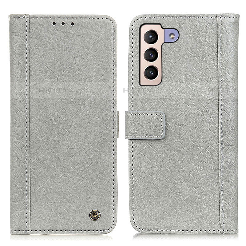 Funda de Cuero Cartera con Soporte Carcasa M10L para Samsung Galaxy S21 FE 5G Gris