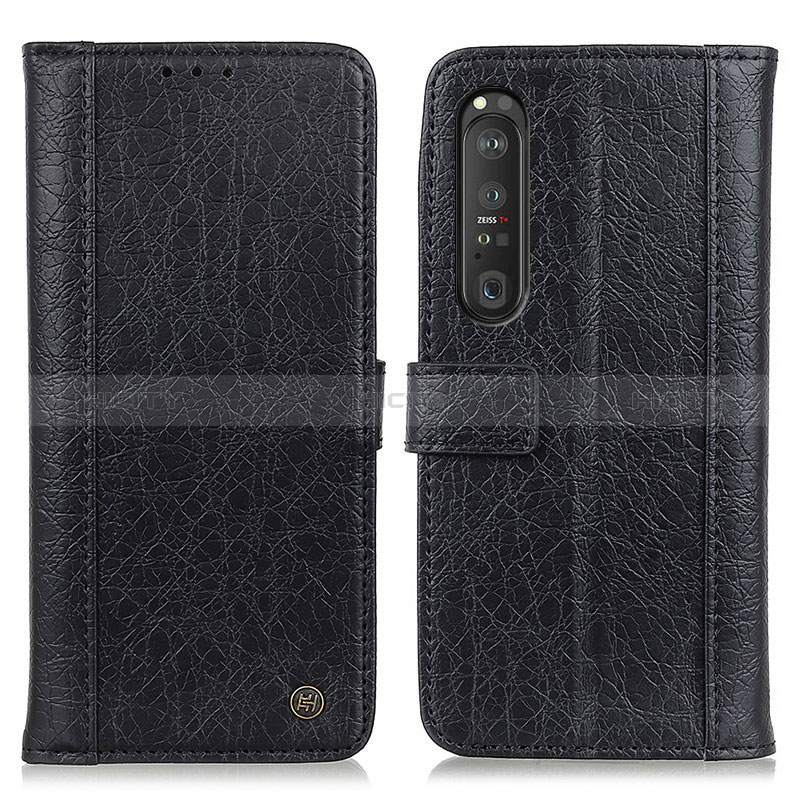 Funda de Cuero Cartera con Soporte Carcasa M10L para Sony Xperia 1 III Negro