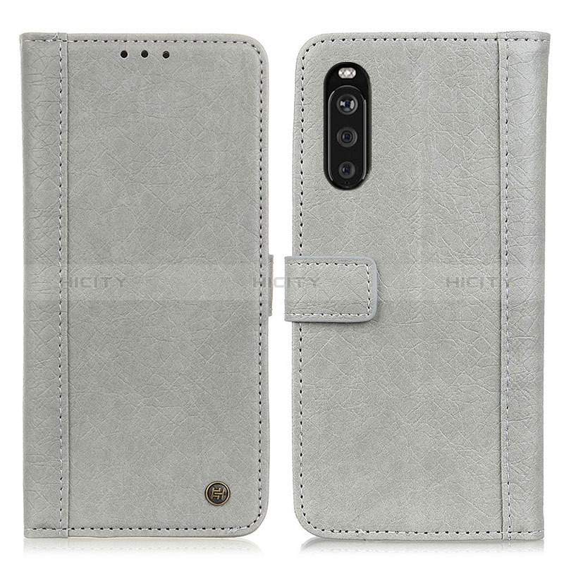 Funda de Cuero Cartera con Soporte Carcasa M10L para Sony Xperia 10 III Gris