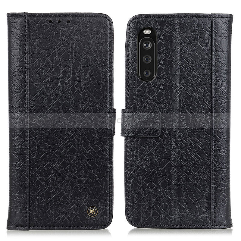 Funda de Cuero Cartera con Soporte Carcasa M10L para Sony Xperia 10 III Lite Negro