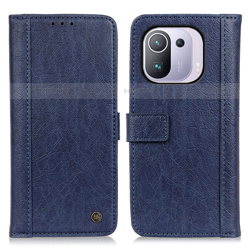 Funda de Cuero Cartera con Soporte Carcasa M10L para Xiaomi Mi 11 Pro 5G Azul