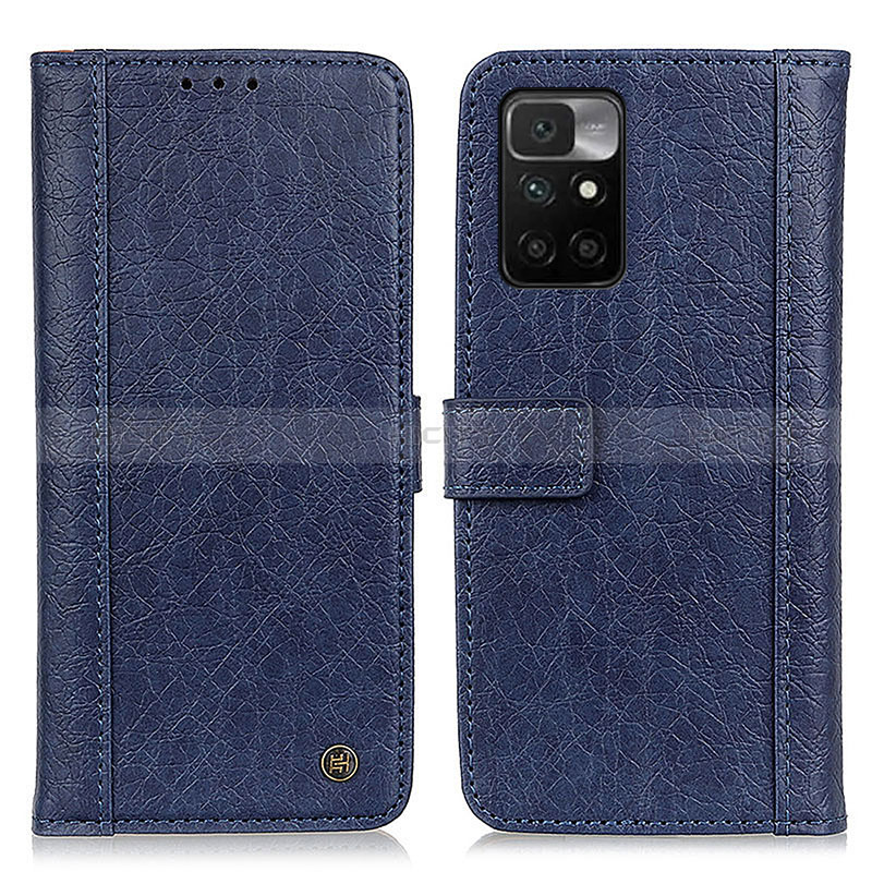 Funda de Cuero Cartera con Soporte Carcasa M10L para Xiaomi Redmi 10 4G Azul