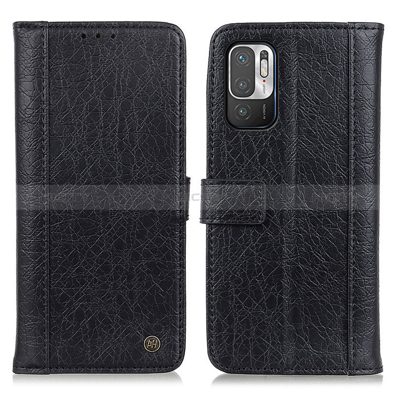 Funda de Cuero Cartera con Soporte Carcasa M10L para Xiaomi Redmi Note 10 5G Negro