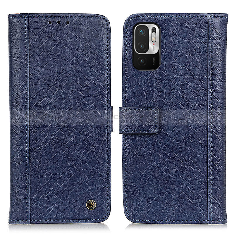 Funda de Cuero Cartera con Soporte Carcasa M10L para Xiaomi Redmi Note 10 JE 5G Azul