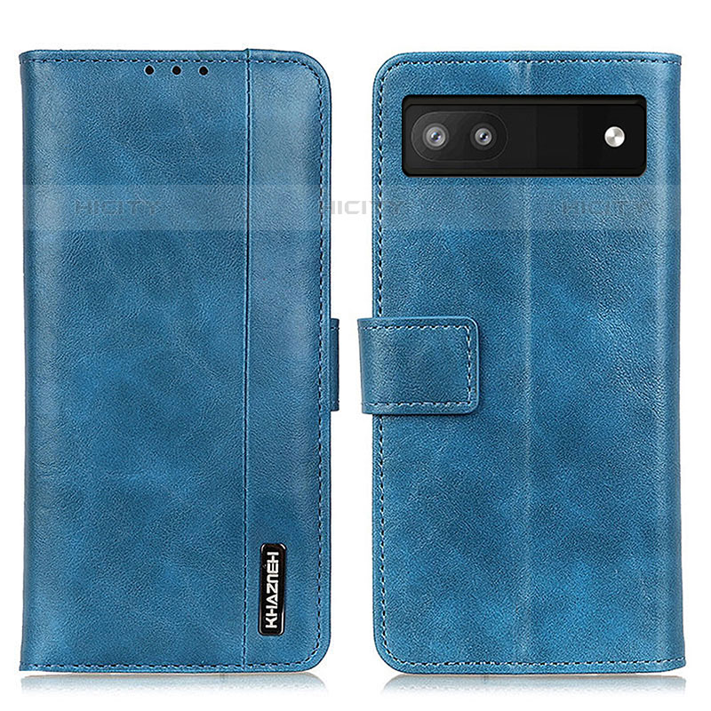 Funda de Cuero Cartera con Soporte Carcasa M11L para Google Pixel 6a 5G Azul