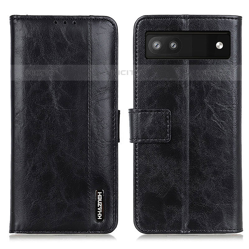 Funda de Cuero Cartera con Soporte Carcasa M11L para Google Pixel 6a 5G Negro