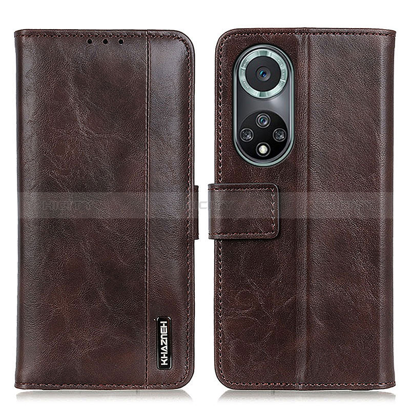 Funda de Cuero Cartera con Soporte Carcasa M11L para Huawei Nova 9 Pro Marron