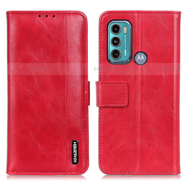 Funda de Cuero Cartera con Soporte Carcasa M11L para Motorola Moto G40 Fusion Rojo