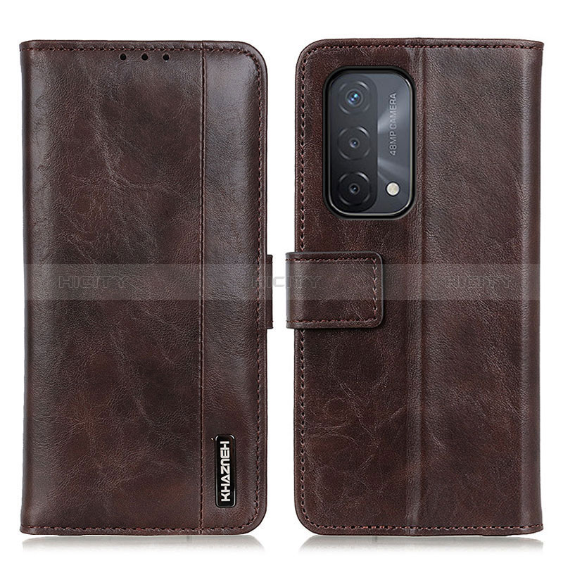 Funda de Cuero Cartera con Soporte Carcasa M11L para Oppo A54 5G Marron