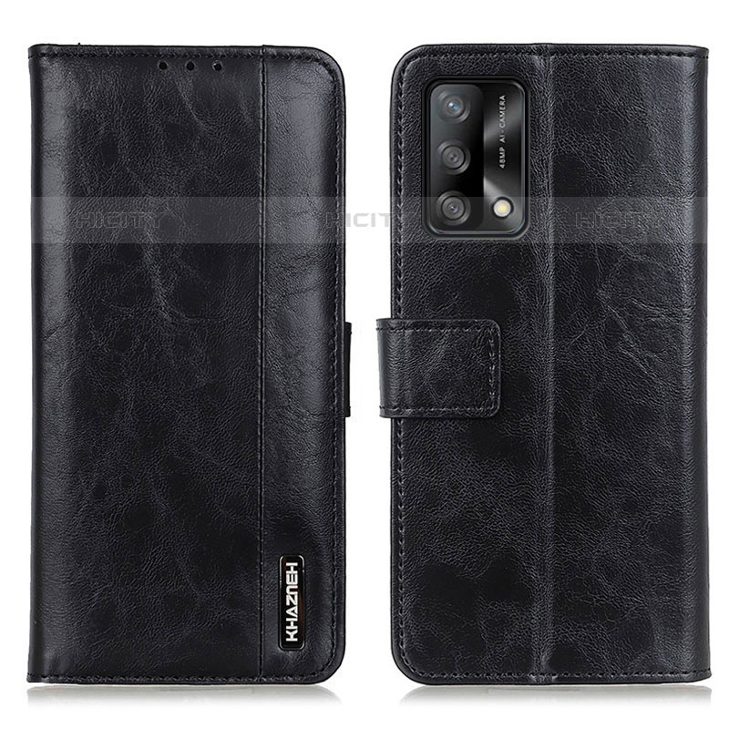 Funda de Cuero Cartera con Soporte Carcasa M11L para Oppo A74 4G Negro