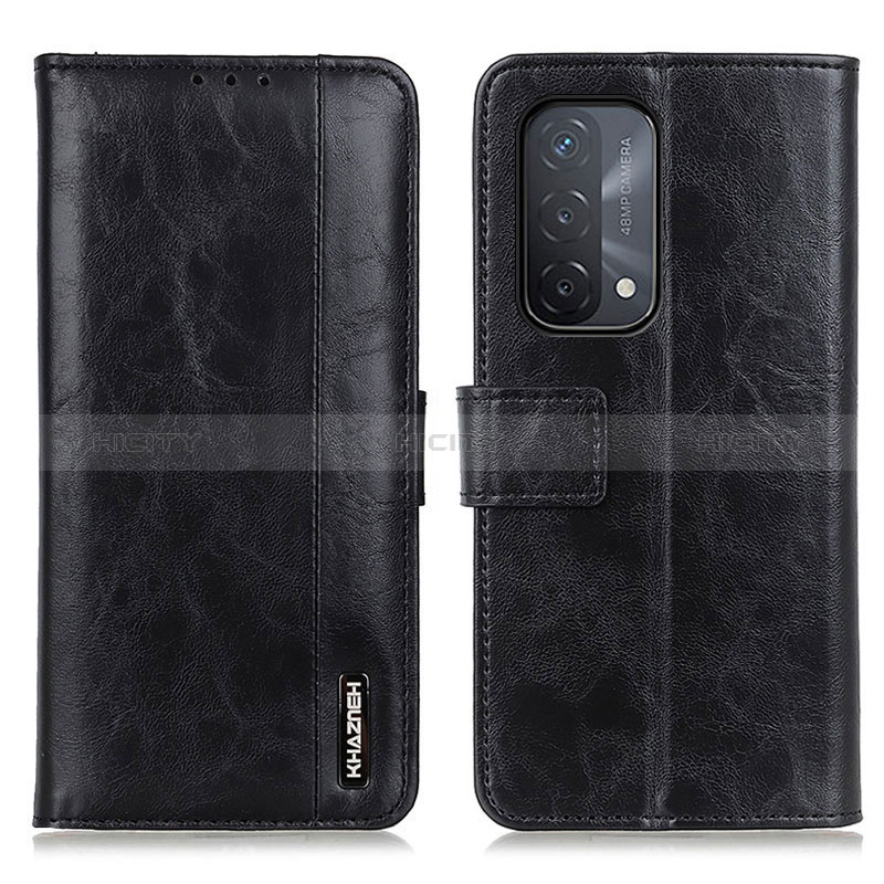 Funda de Cuero Cartera con Soporte Carcasa M11L para Oppo A74 5G Negro