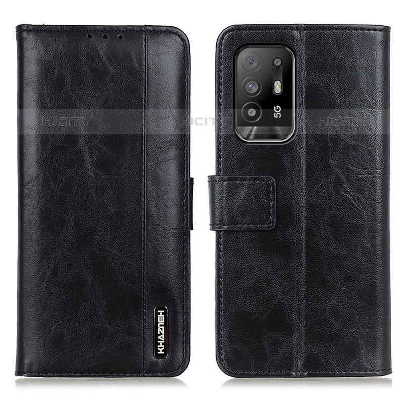 Funda de Cuero Cartera con Soporte Carcasa M11L para Oppo A94 5G Negro