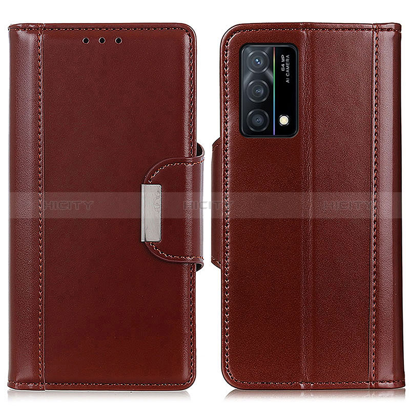 Funda de Cuero Cartera con Soporte Carcasa M11L para Oppo K9 5G Marron