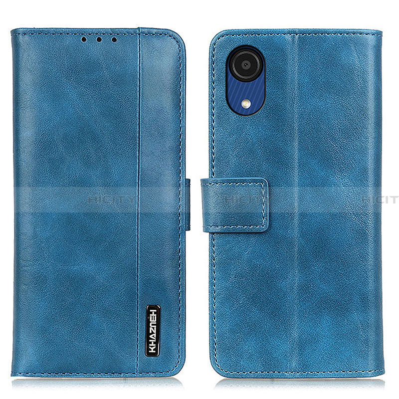 Funda de Cuero Cartera con Soporte Carcasa M11L para Samsung Galaxy A03 Core Azul