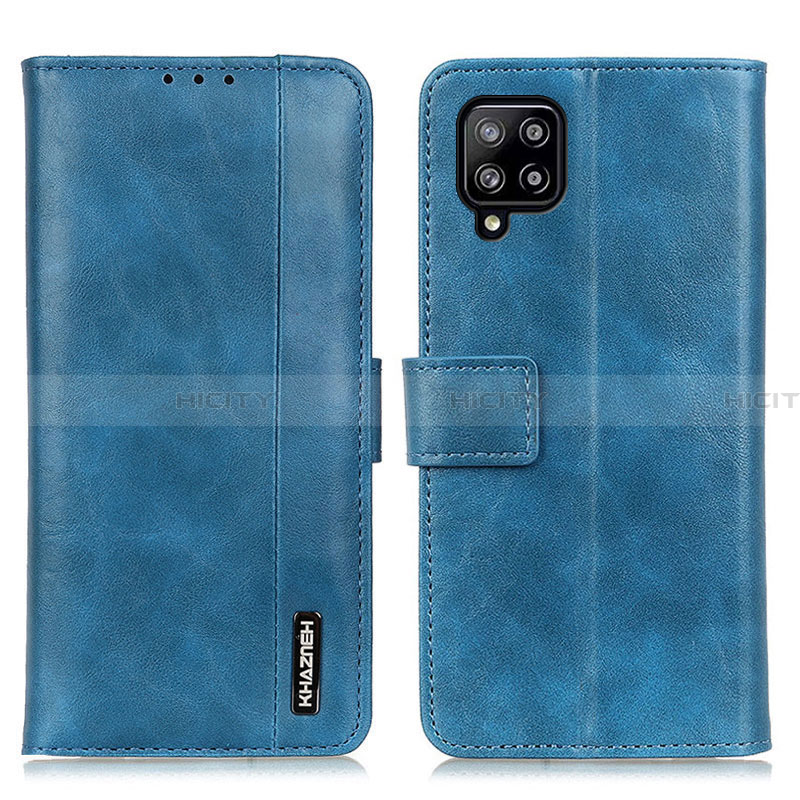 Funda de Cuero Cartera con Soporte Carcasa M11L para Samsung Galaxy A22 4G Azul