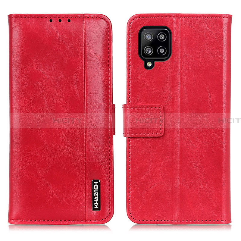 Funda de Cuero Cartera con Soporte Carcasa M11L para Samsung Galaxy A22 4G Rojo