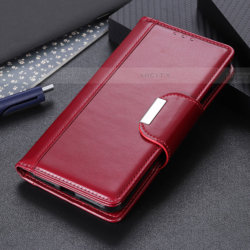 Funda de Cuero Cartera con Soporte Carcasa M11L para Samsung Galaxy A52 5G Rojo