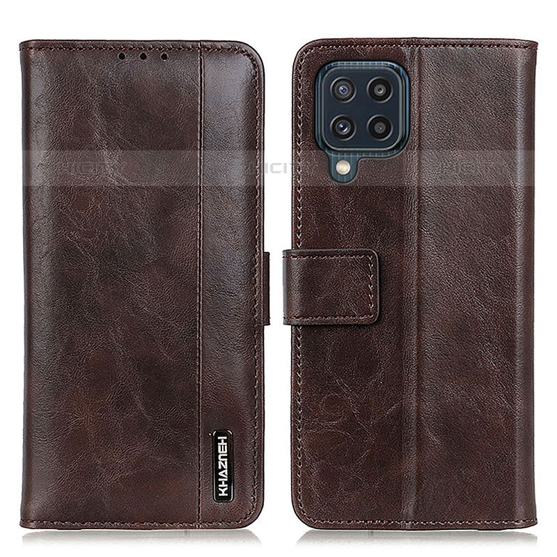 Funda de Cuero Cartera con Soporte Carcasa M11L para Samsung Galaxy M32 4G Marron