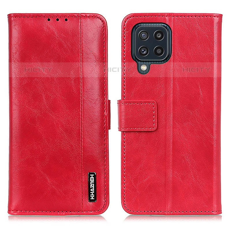 Funda de Cuero Cartera con Soporte Carcasa M11L para Samsung Galaxy M32 4G Rojo