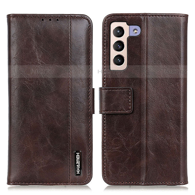 Funda de Cuero Cartera con Soporte Carcasa M11L para Samsung Galaxy S22 5G Marron