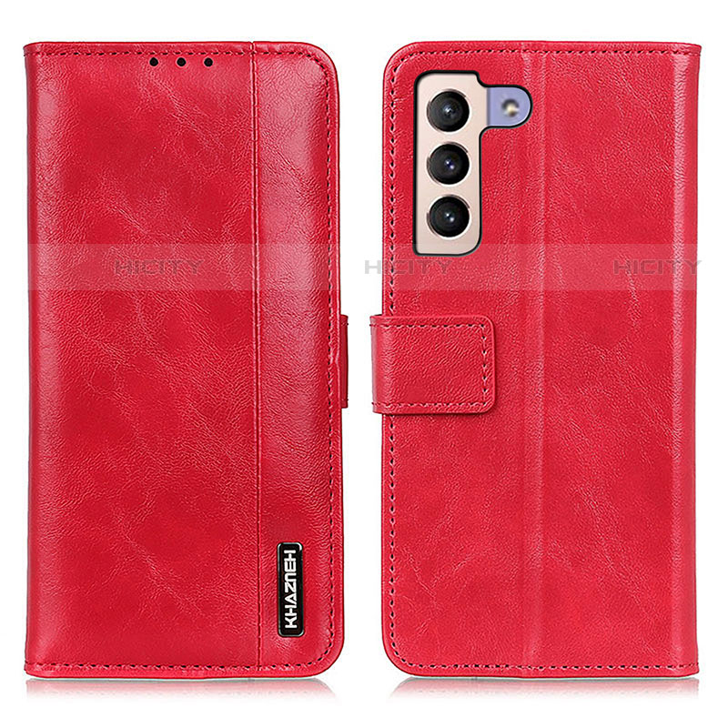 Funda de Cuero Cartera con Soporte Carcasa M11L para Samsung Galaxy S22 5G Rojo