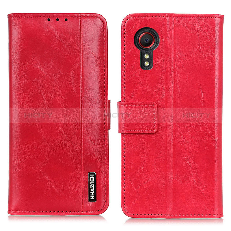 Funda de Cuero Cartera con Soporte Carcasa M11L para Samsung Galaxy XCover 5 SM-G525F Rojo