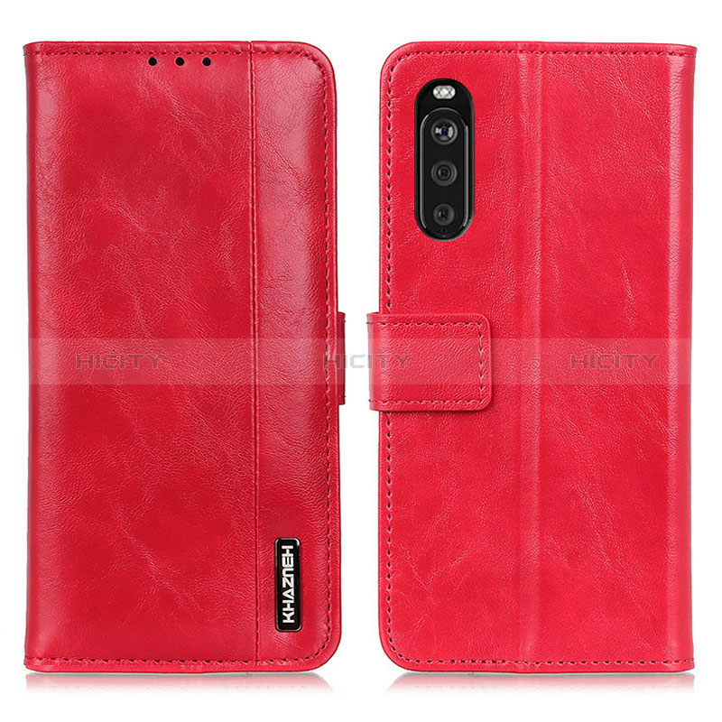 Funda de Cuero Cartera con Soporte Carcasa M11L para Sony Xperia 10 III Lite Rojo