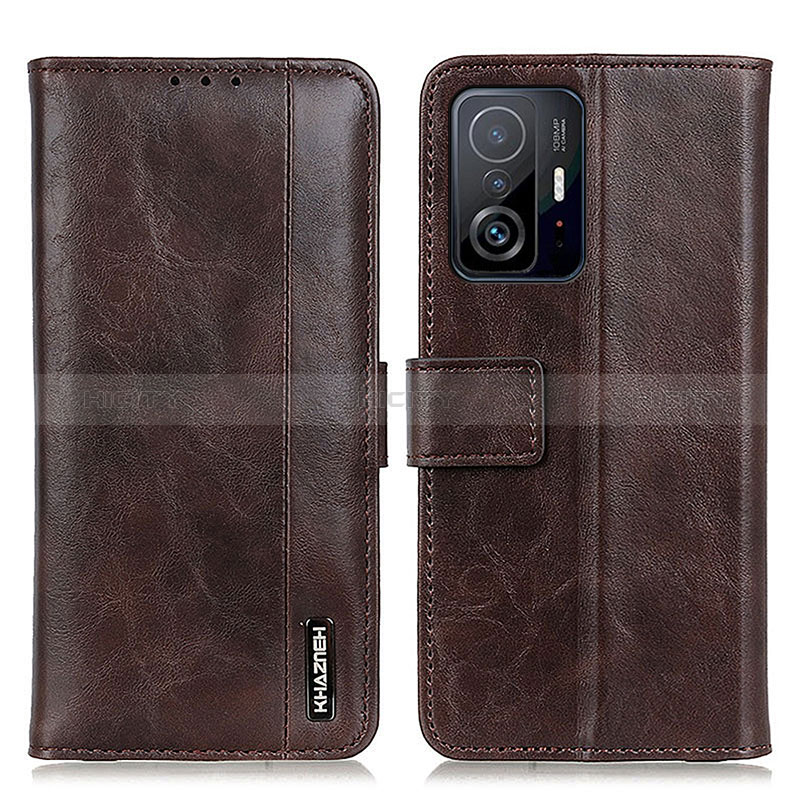 Funda de Cuero Cartera con Soporte Carcasa M11L para Xiaomi Mi 11T Pro 5G Marron