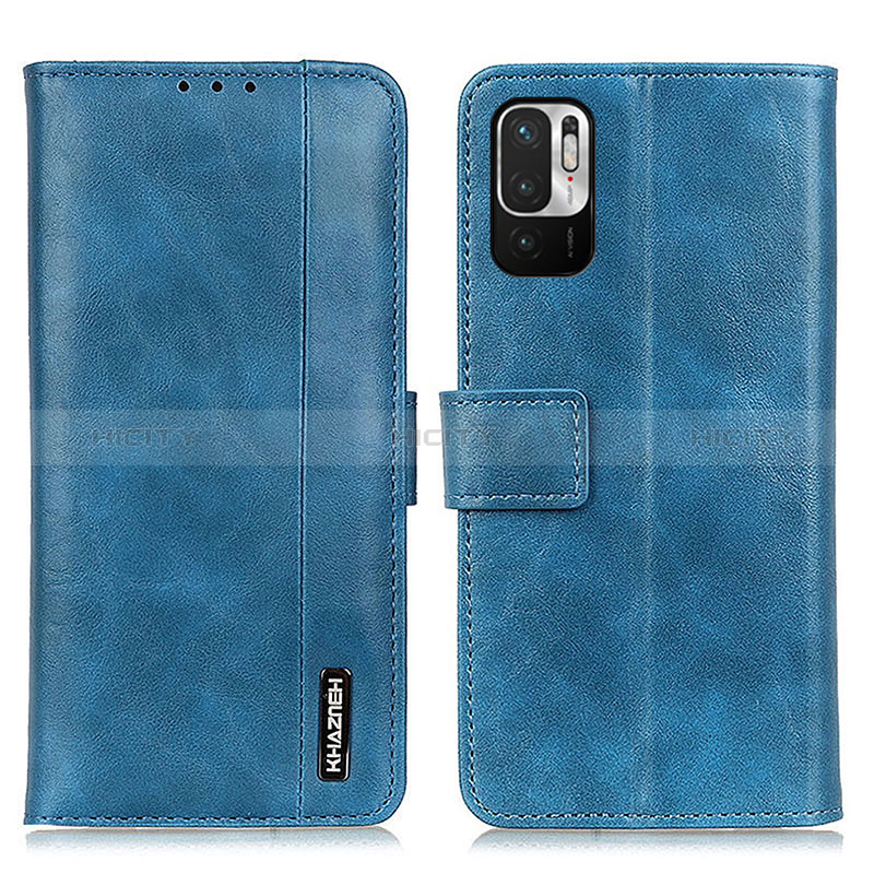 Funda de Cuero Cartera con Soporte Carcasa M11L para Xiaomi Redmi Note 10 JE 5G Azul