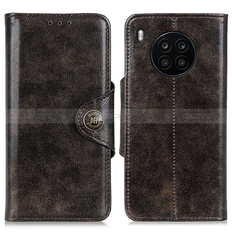 Funda de Cuero Cartera con Soporte Carcasa M12L para Huawei Honor 50 Lite Bronze