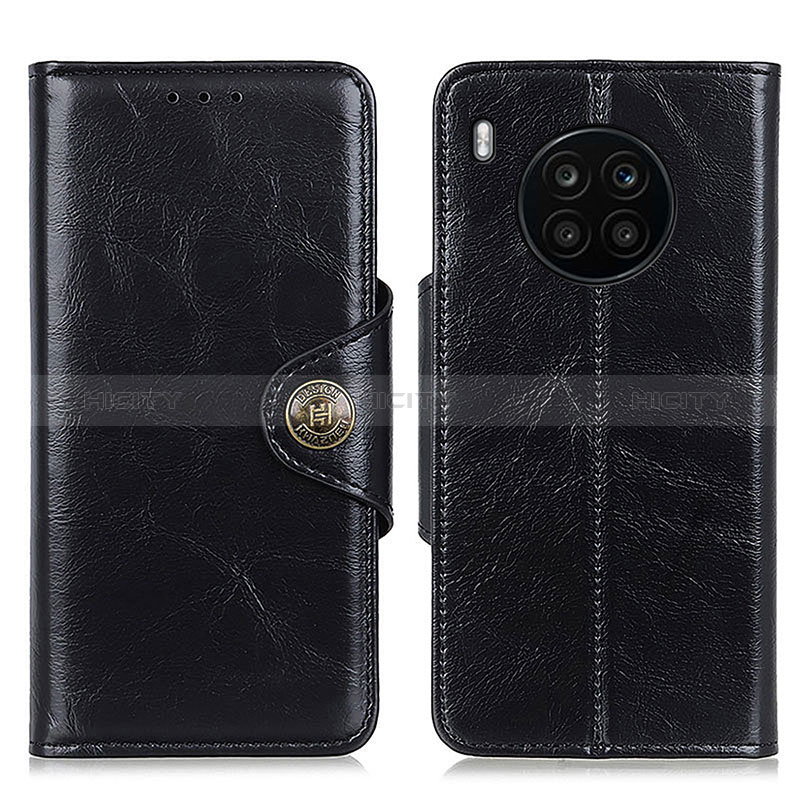 Funda de Cuero Cartera con Soporte Carcasa M12L para Huawei Honor 50 Lite Negro