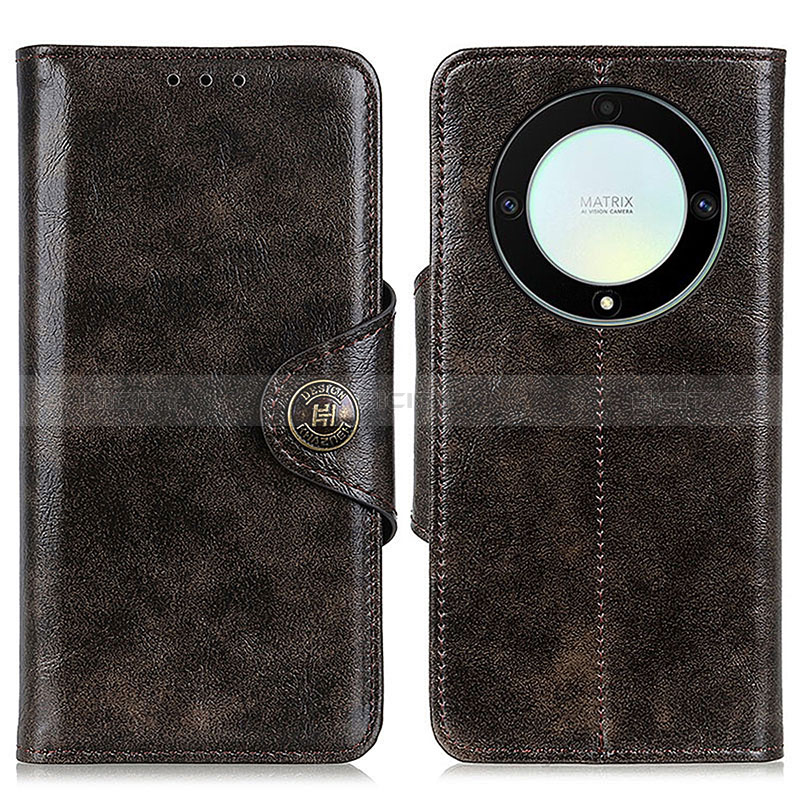 Funda de Cuero Cartera con Soporte Carcasa M12L para Huawei Honor Magic5 Lite 5G Bronze