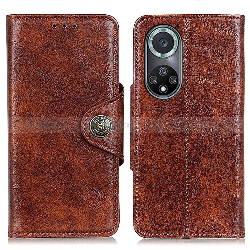 Funda de Cuero Cartera con Soporte Carcasa M12L para Huawei Nova 9 Pro Marron