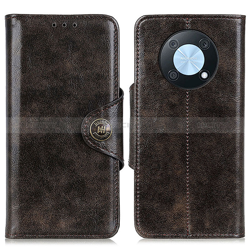 Funda de Cuero Cartera con Soporte Carcasa M12L para Huawei Nova Y90 Bronze