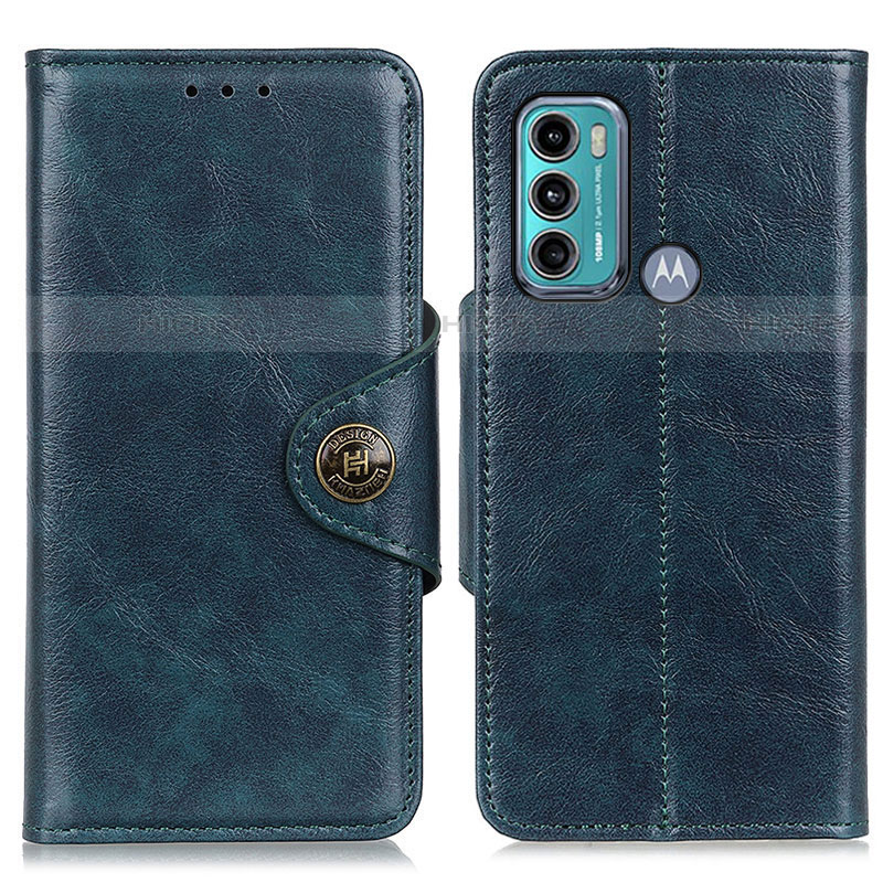 Funda de Cuero Cartera con Soporte Carcasa M12L para Motorola Moto G40 Fusion Azul