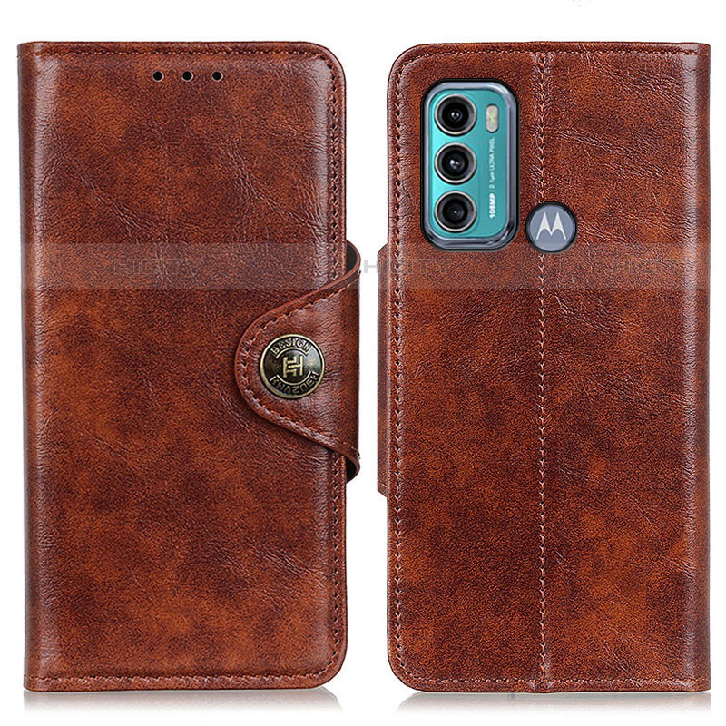 Funda de Cuero Cartera con Soporte Carcasa M12L para Motorola Moto G40 Fusion Marron