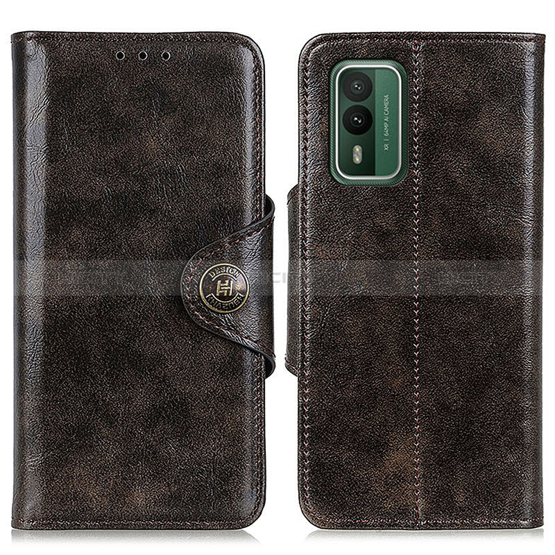 Funda de Cuero Cartera con Soporte Carcasa M12L para Nokia XR21 Bronze